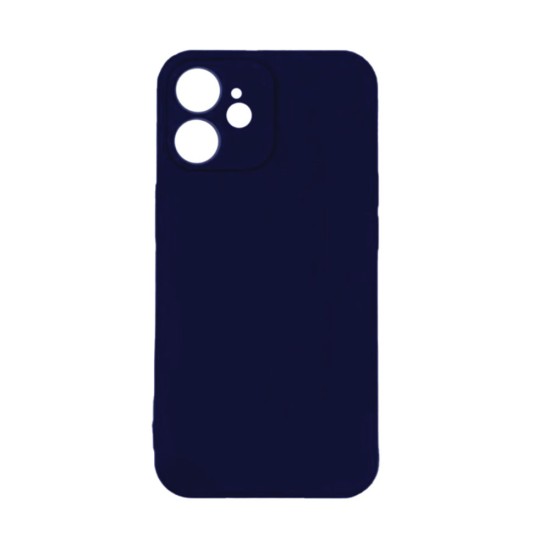 Silicone Case with Camera Shield for Apple iPhone 12 Blue